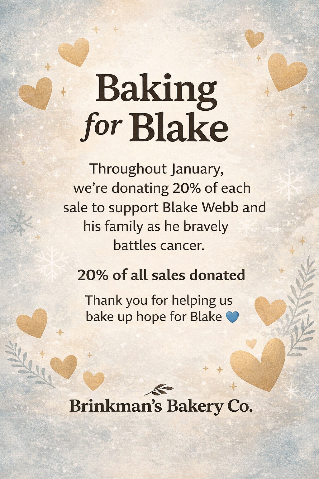 Baking for Blake